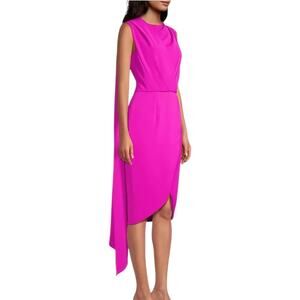 NWOT Black Halo Janella Sheath Vibrant Pink Dress - Sz 8
